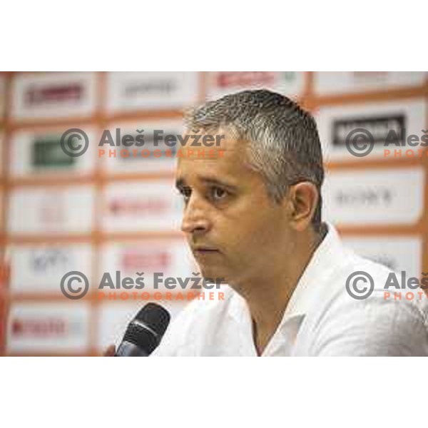 Igor Kokoskov during KZS press conference held in Ljubljana, on June 29th, 2017