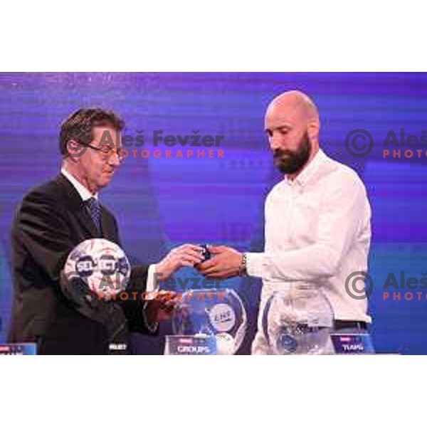 Vid Kavticnik during EHF Champions league group stage draw at Ljubljana Castle, Slovenia on June 30, 2017