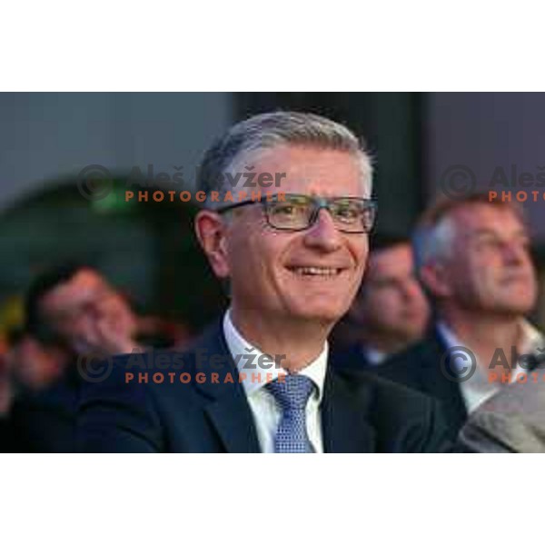 Franjo Bobinac during EHF Champions league group stage draw at Ljubljana Castle, Slovenia on June 30, 2017