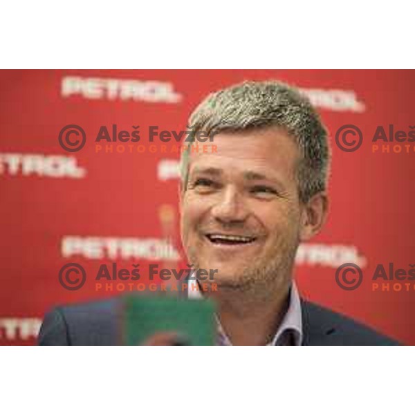 Tomaz Berlocnik during the Union Olimpija press conference in held in Arena Stozice, Ljubljana, on July 4th, 2017