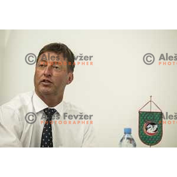 during the Union Olimpija press conference in held in Arena Stozice, Ljubljana, on July 4th, 2017