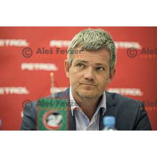 Tomaz Berlocnik during the Union Olimpija press conference in held in Arena Stozice, Ljubljana, on July 4th, 2017