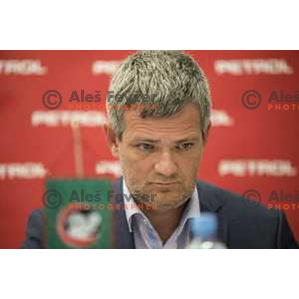 Tomaz Berlocnik during the Union Olimpija press conference in held in Arena Stozice, Ljubljana, on July 4th, 2017