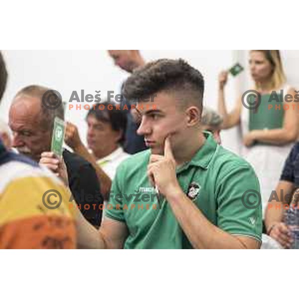 Jan Barbaric during the Union Olimpija press conference in held in Arena Stozice, Ljubljana, on July 4th, 2017