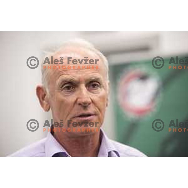 Joze Mermal during the Union Olimpija press conference in held in Arena Stozice, Ljubljana, on July 4th, 2017
