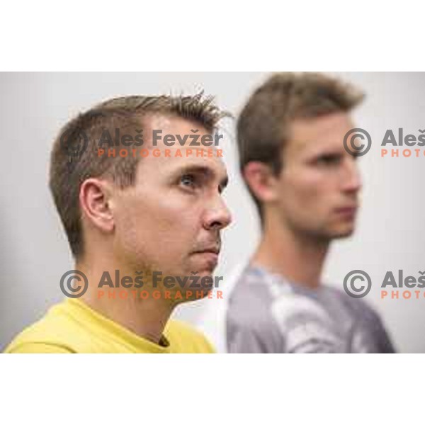 during the Union Olimpija press conference in held in Arena Stozice, Ljubljana, on July 4th, 2017