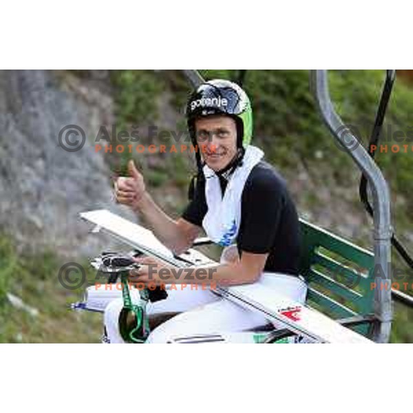 Peter Prevc of Slovenia at FIS Continental Cup Ski Jumping event in Kranj, Slovenia on July 7, 2017