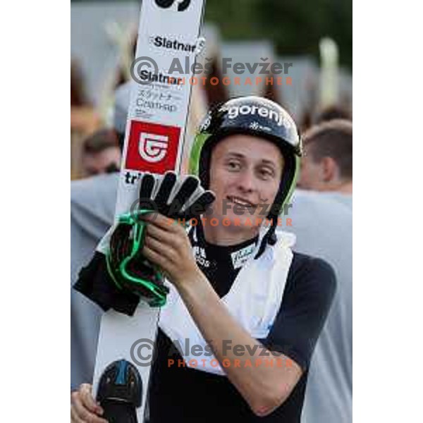 Peter Prevc of Slovenia at FIS Continental Cup Ski Jumping event in Kranj, Slovenia on July 7, 2017