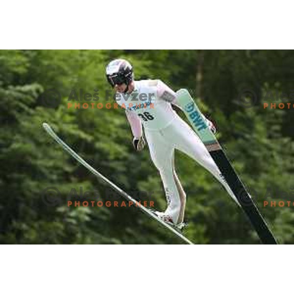 Lukas Hlava (CZE) at FIS Continental Cup Ski Jumping event in Kranj, Slovenia on July 7, 2017