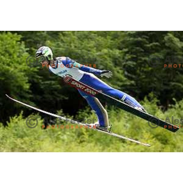 Ziga Jelar at FIS Continental Cup Ski Jumping event in Kranj, Slovenia on July 7, 2017