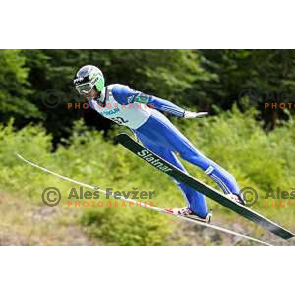 Matjaz Pungertar (SLO) at FIS Continental Cup Ski Jumping event in Kranj, Slovenia on July 7, 2017
