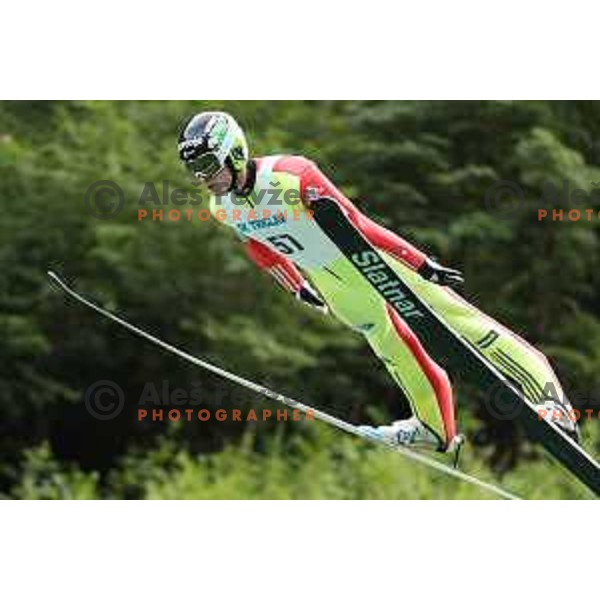 Rok Tarman (SLO) at FIS Continental Cup Ski Jumping event in Kranj, Slovenia on July 7, 2017