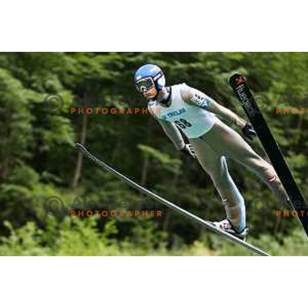 Daniel Huber (AUT) at FIS Continental Cup Ski Jumping event in Kranj, Slovenia on July 7, 2017