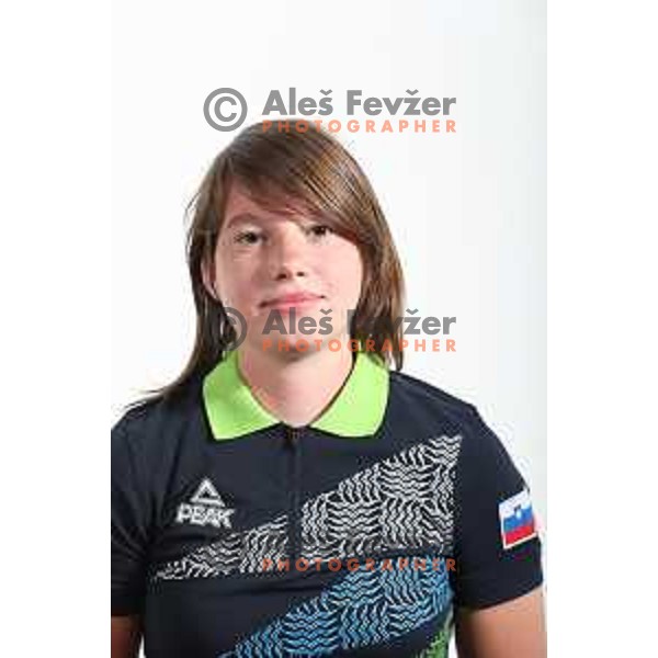 Nina Volcina member of Team Slovenia for World Games in Wroclaw, Poland 2017 at press conference in SOIC, Ljubljana on July 17, 2017