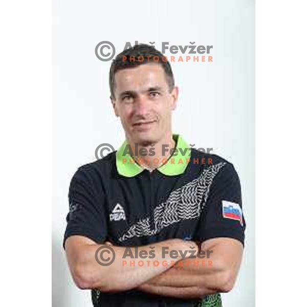 Coach Gorazd Hren member of Team Slovenia for World Games in Wroclaw, Poland 2017 at press conference in SOIC, Ljubljana on July 17, 2017