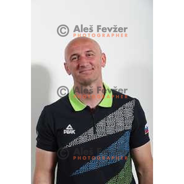 Coach Robert Knezevic member of Team Slovenia for World Games in Wroclaw, Poland 2017 at press conference in SOIC, Ljubljana on July 17, 2017