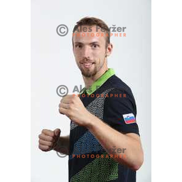 Rok Erste of Team Slovenia for World Games in Wroclaw, Poland 2017 at press conference in SOIC, Ljubljana on July 17, 2017