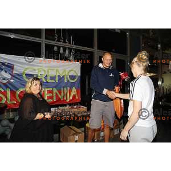 Reception for Basketball team Slovenia Women U-20, silver medalists of European Women U-20 Championships in Portugal in Ljubljana on July 17, 2018