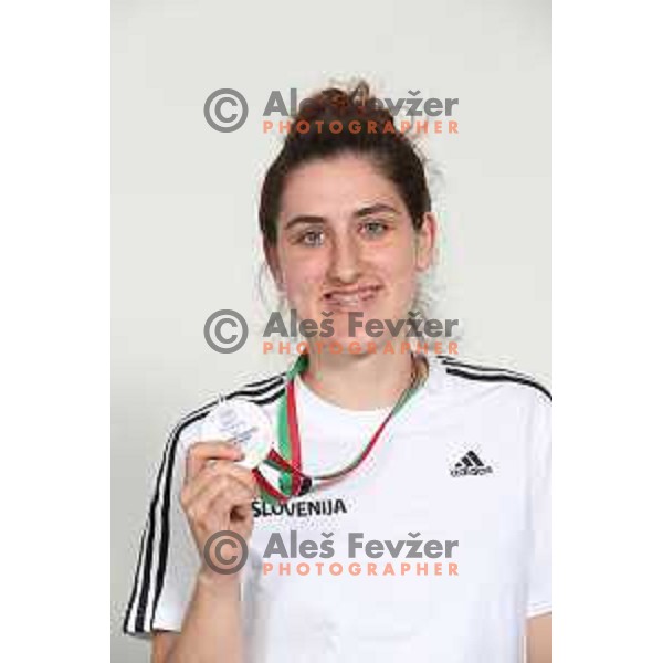 Reception for Basketball team Slovenia Women U-20, silver medalists of European Women U-20 Championships in Portugal in Ljubljana on July 17, 2018