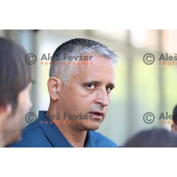 Igor Kokoskov at meeting of Slovenia Basketball team before Eurobasket 2017 in Ljubljana on July 19, 2017