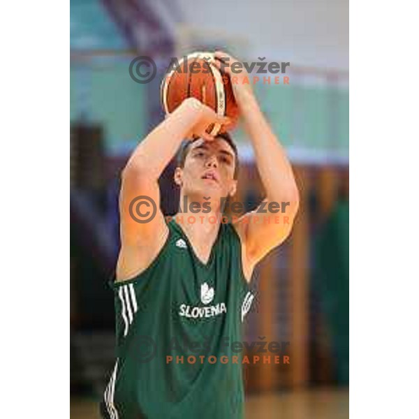 Jan Kosi at first practice session of Slovenia Basketball team for Eurobasket 2017 in Zrece Sports Hall, Slovenia on July 19, 2017
