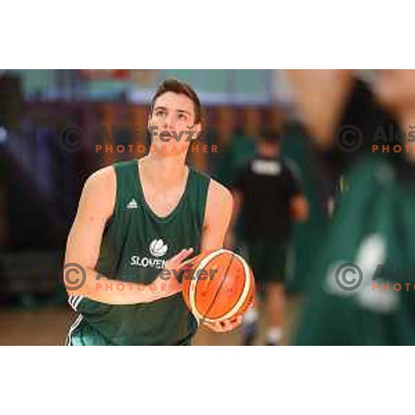 Jan Kosi at first practice session of Slovenia Basketball team for Eurobasket 2017 in Zrece Sports Hall, Slovenia on July 19, 2017