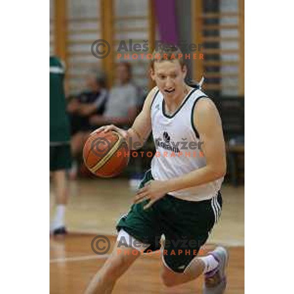 Miha Lapornik at first practice session of Slovenia Basketball team for Eurobasket 2017 in Zrece Sports Hall, Slovenia on July 19, 2017