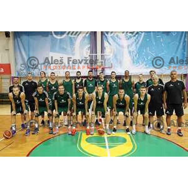 First practice session of Slovenia Basketball team for Eurobasket 2017 in Zrece Sports Hall, Slovenia on July 19, 2017