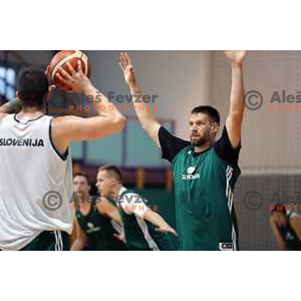 First practice session of Slovenia Basketball team for Eurobasket 2017 in Zrece Sports Hall, Slovenia on July 19, 2017