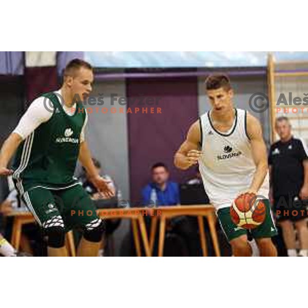 First practice session of Slovenia Basketball team for Eurobasket 2017 in Zrece Sports Hall, Slovenia on July 19, 2017
