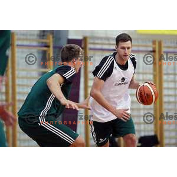 First practice session of Slovenia Basketball team for Eurobasket 2017 in Zrece Sports Hall, Slovenia on July 19, 2017