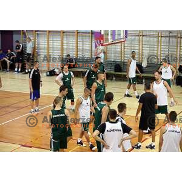 First practice session of Slovenia Basketball team for Eurobasket 2017 in Zrece Sports Hall, Slovenia on July 19, 2017