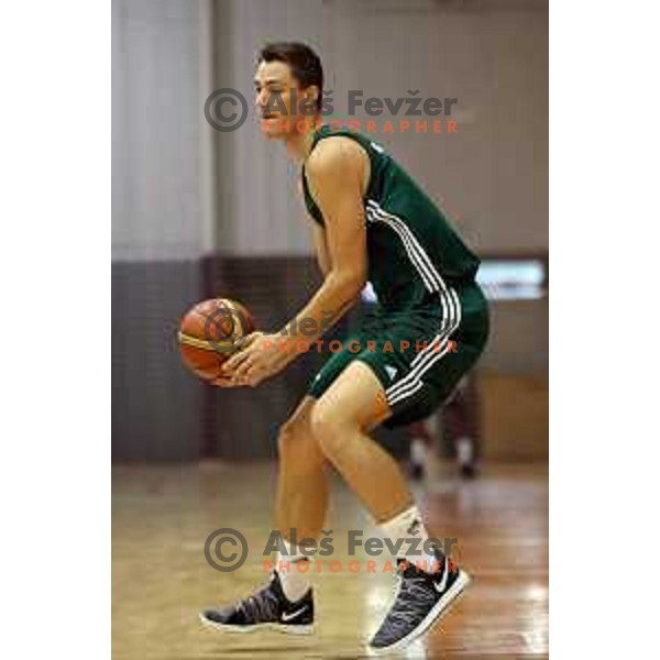 Jan Kosi at first practice session of Slovenia Basketball team for Eurobasket 2017 in Zrece Sports Hall, Slovenia on July 19, 2017