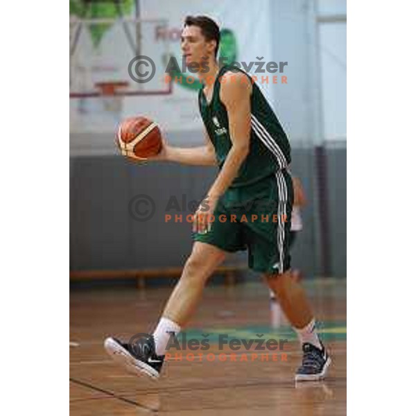 Jan Kosi at first practice session of Slovenia Basketball team for Eurobasket 2017 in Zrece Sports Hall, Slovenia on July 19, 2017