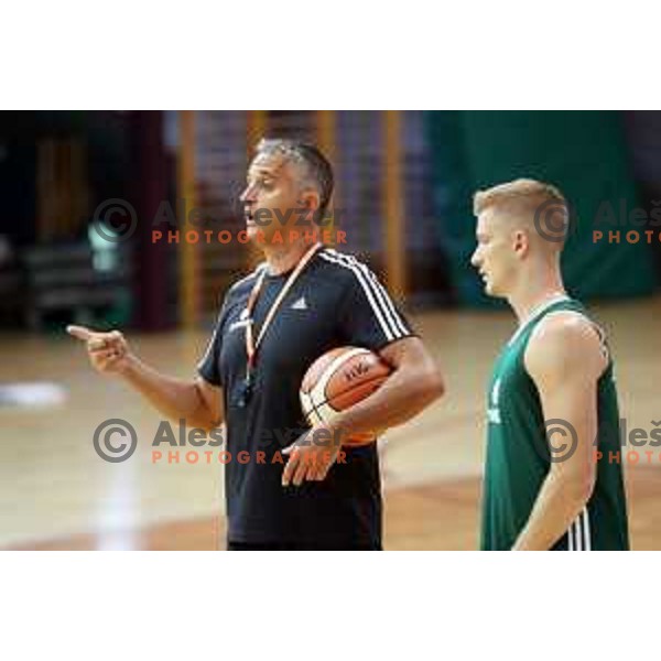 Igor Kokoskov, head coach of Slovenia at first practice session of Slovenia Basketball team for Eurobasket 2017 in Zrece Sports Hall, Slovenia on July 19, 2017