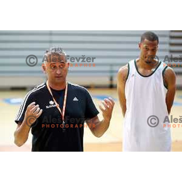 Igor Kokoskov, head coach of Slovenia at first practice session of Slovenia Basketball team for Eurobasket 2017 in Zrece Sports Hall, Slovenia on July 19, 2017