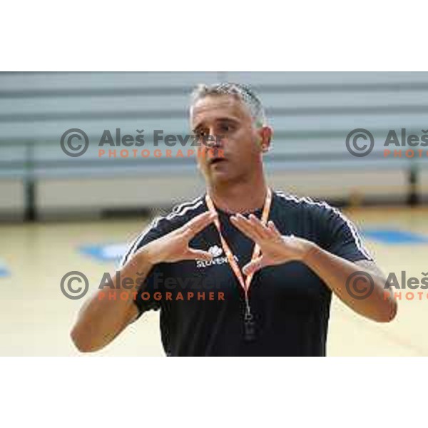 Igor Kokoskov, head coach of Slovenia at first practice session of Slovenia Basketball team for Eurobasket 2017 in Zrece Sports Hall, Slovenia on July 19, 2017