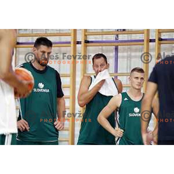 First practice session of Slovenia Basketball team for Eurobasket 2017 in Zrece Sports Hall, Slovenia on July 19, 2017