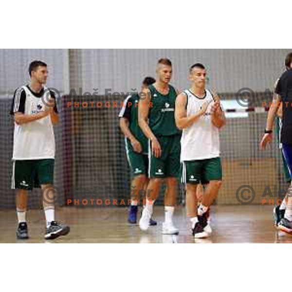 First practice session of Slovenia Basketball team for Eurobasket 2017 in Zrece Sports Hall, Slovenia on July 19, 2017