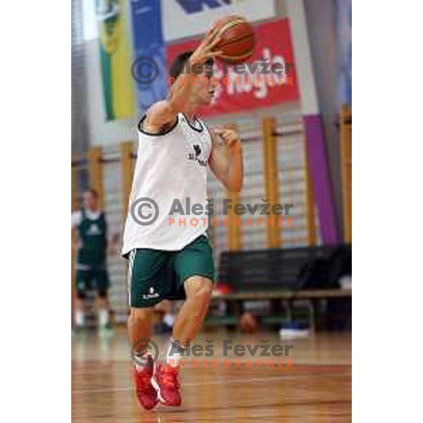 First practice session of Slovenia Basketball team for Eurobasket 2017 in Zrece Sports Hall, Slovenia on July 19, 2017