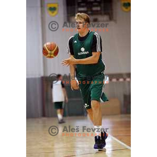 Luka Doncic at first practice session of Slovenia Basketball team for Eurobasket 2017 in Zrece Sports Hall, Slovenia on July 19, 2017