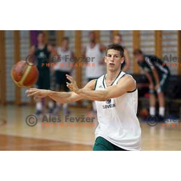 Aleksej Nikolic at first practice session of Slovenia Basketball team for Eurobasket 2017 in Zrece Sports Hall, Slovenia on July 19, 2017