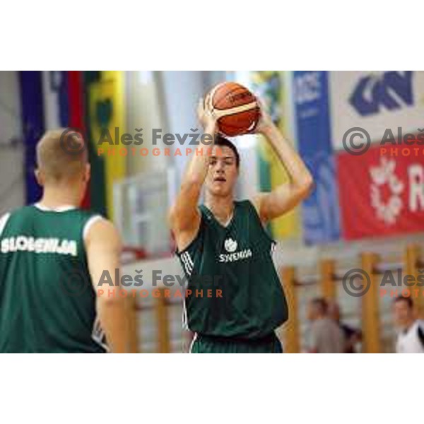 Jan Kosi at first practice session of Slovenia Basketball team for Eurobasket 2017 in Zrece Sports Hall, Slovenia on July 19, 2017