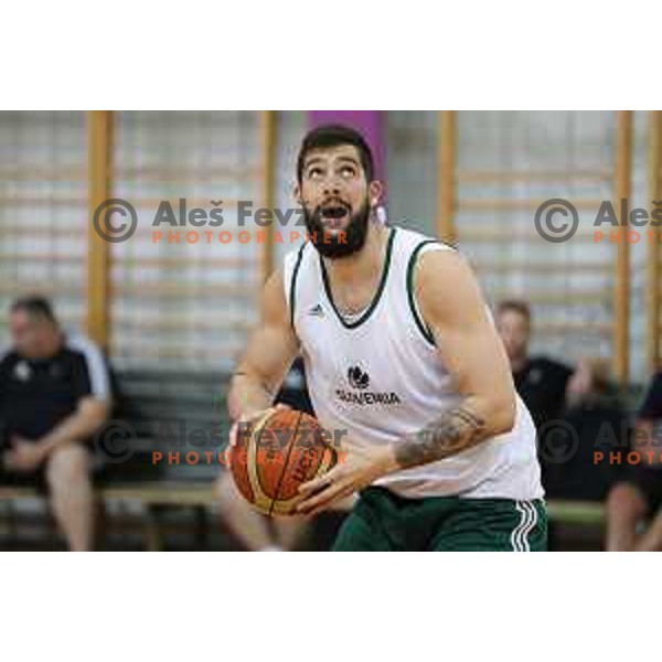 Ziga Dimec at first practice session of Slovenia Basketball team for Eurobasket 2017 in Zrece Sports Hall, Slovenia on July 19, 2017