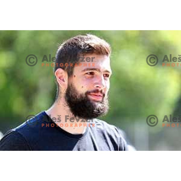Ziga Dimec at meeting of Slovenia Basketball team for Eurobasket 2017 in Ljubljana on July 19, 2017
