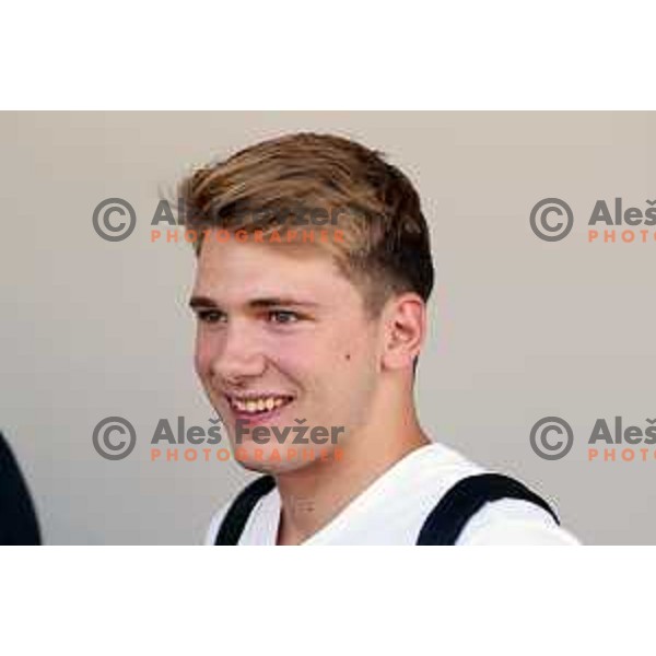 Luka Doncic at meeting of Slovenia Basketball team for Eurobasket 2017 in Ljubljana on July 19, 2017