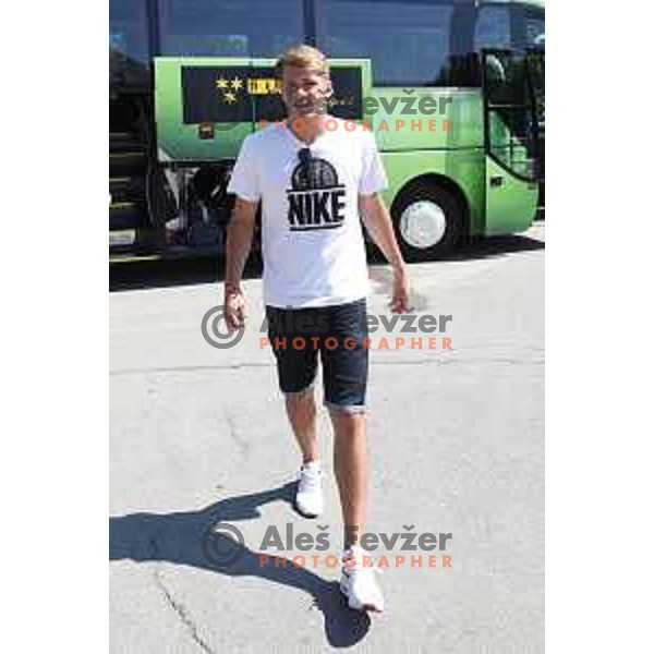 Luka Doncic at meeting of Slovenia Basketball team for Eurobasket 2017 in Ljubljana on July 19, 2017