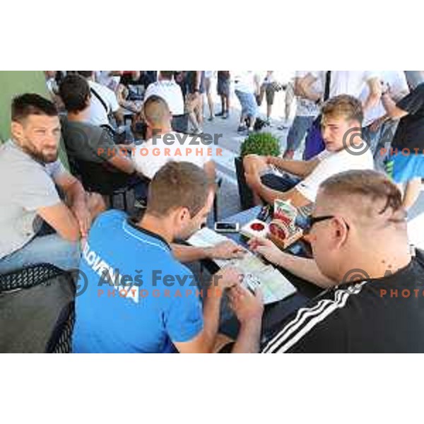 meeting of Slovenia Basketball team for Eurobasket 2017 in Ljubljana on July 19, 2017
