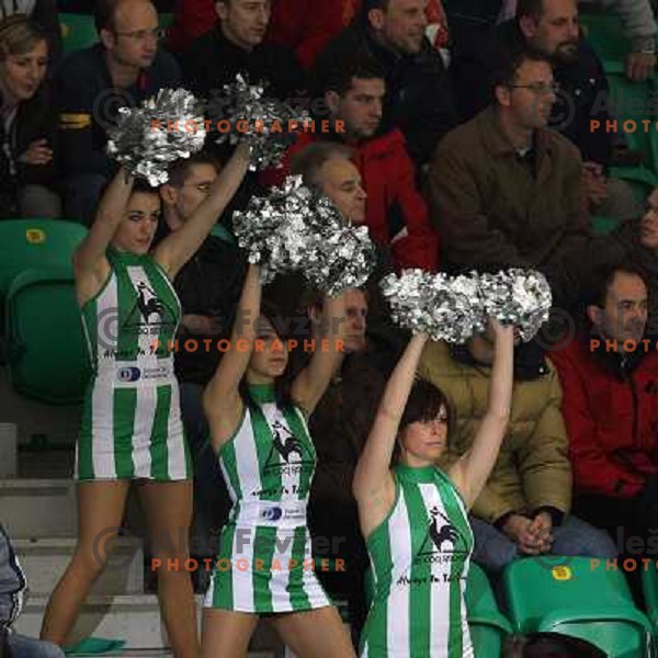 Girls at match ZM Olimpija- EHC Liwest Linz in Ebel league,played in Ljubljana (Slovenia) 23.11.2007. Linz won the game 4:3. Photo by Ales Fevzer 