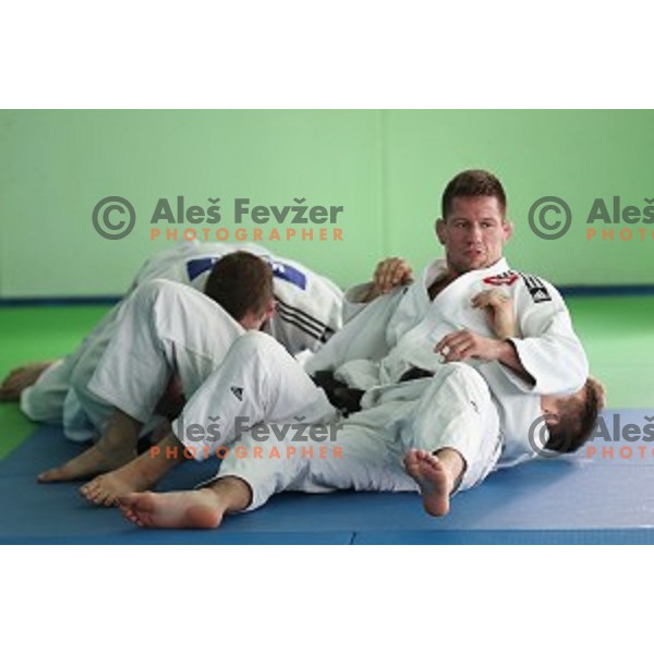 practice session at Judo club Z\'dezele Sankaku in Lopata near Celje, Slovenia on July 21, 2017